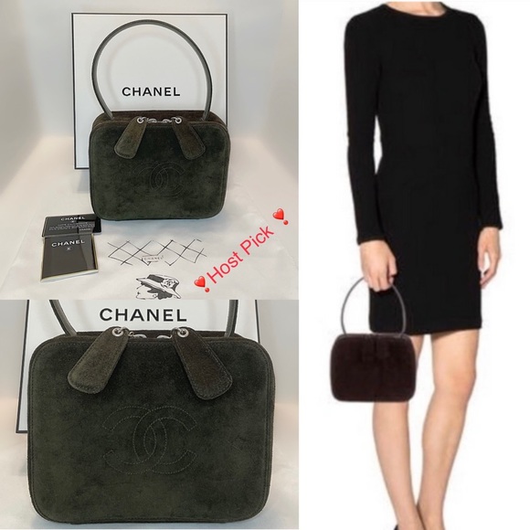 CHANEL Handbags - NWT❣️1997 CHANEL CC Box Bag - Deep Moss Green